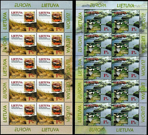 Литва 1999, Европа, Природа и Национ. Парки, 2 листа